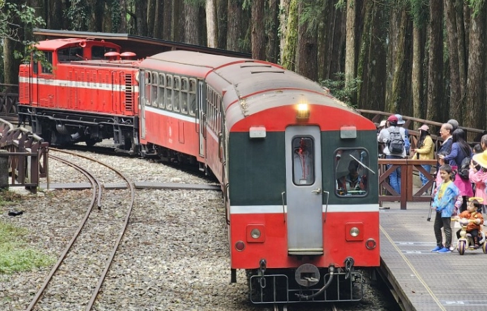 帶狗坐阿里山火車