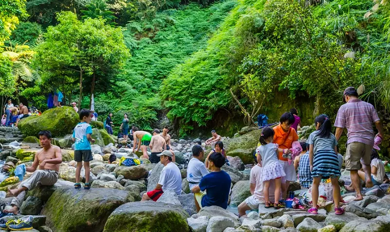 八煙野溪溫泉 晚上 八煙野溪溫泉 晚上