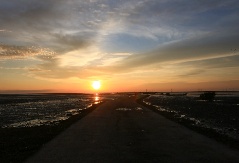 芳苑海空步道夕陽拍攝攻略：避開人潮的黃金時刻