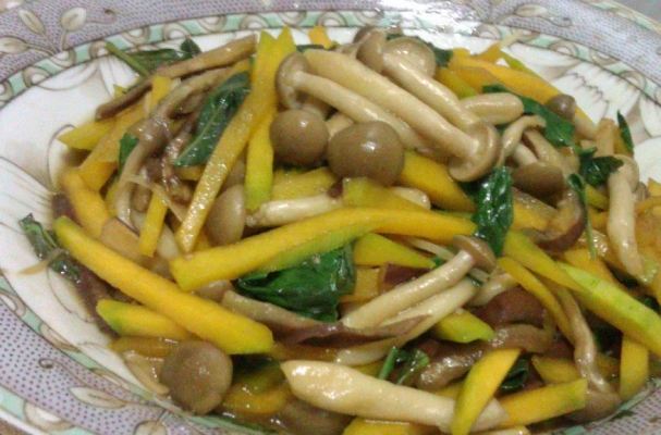 南瓜炒菇營養