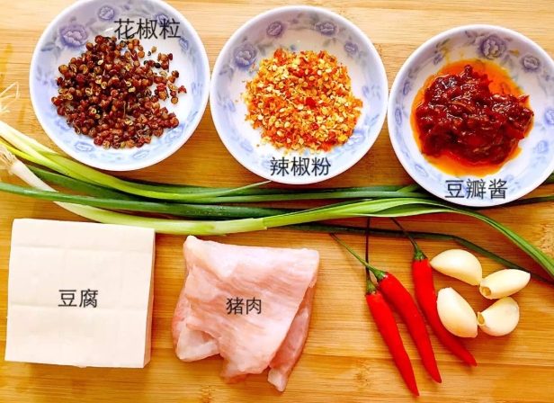 麻婆豆腐材料