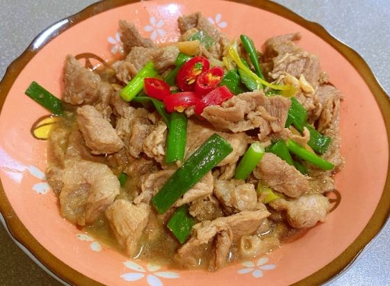 味噌梅花肉片 味噌梅花肉片