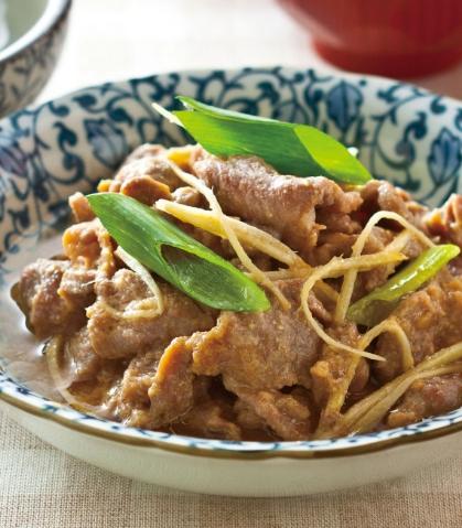 味噌梅花肉片 味噌梅花肉片