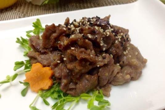 味噌梅花肉片 味噌梅花肉片