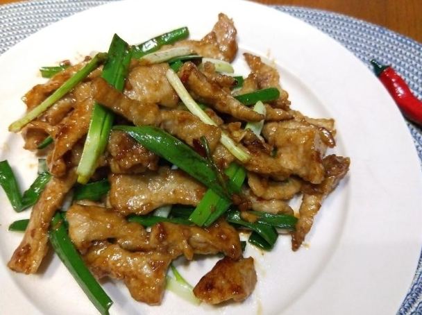 蔥爆豬肉片食譜