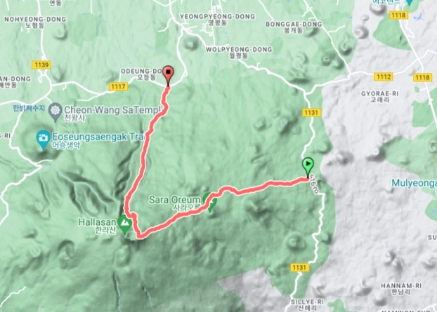 漢拿山路線規劃 漢拿山路線規劃