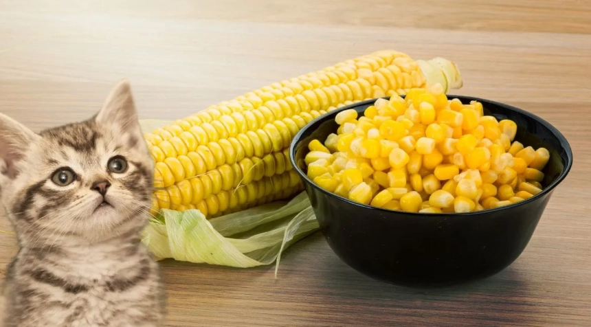 貓吃糯米玉米 貓吃糯米玉米