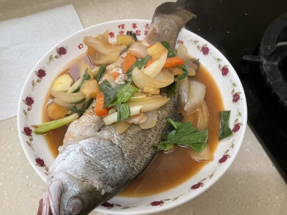 台灣蔥燒魚 台灣蔥燒魚