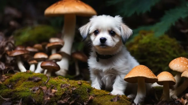 狗误食蘑菇